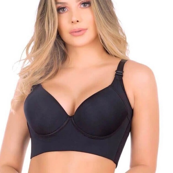 Intimates & Sleepwear Full Support No Back Fat Black Plus Size Bra 44f Poshmark